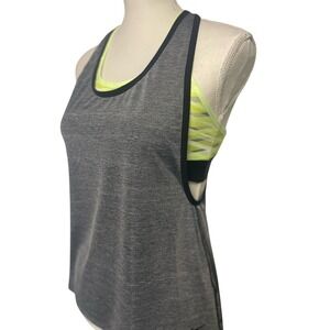 Nike Dri Fit Racerback Sports Bra Tank Top Two  in One Women's Small